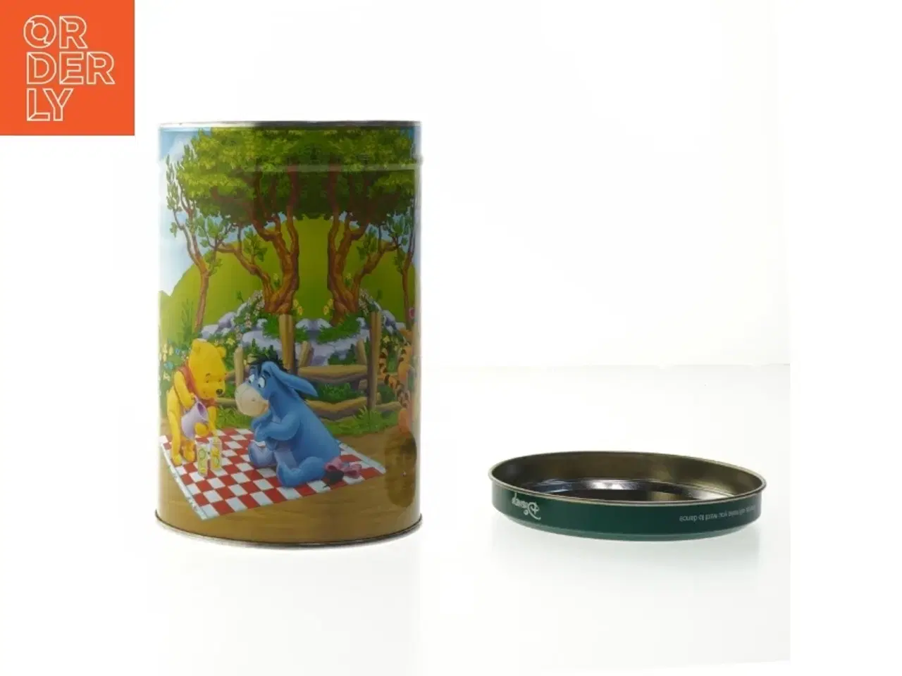 Billede 2 - Disney opbevaringsdåse med Peter Plys motiv fra Disney (str. Ø. 11 cm længde. 17 cm)