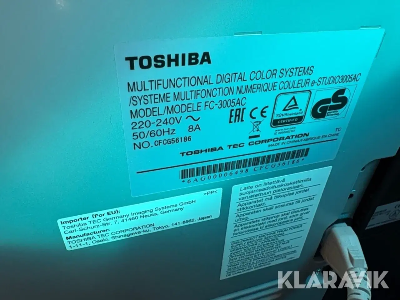 Billede 4 - Printer Toshiba FC-3005AC