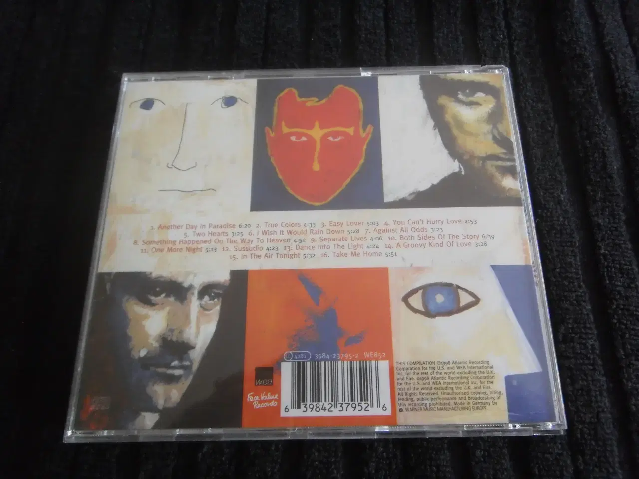 Billede 2 - CD:  Phil Collins  -  Hits,  kr. 20,00.