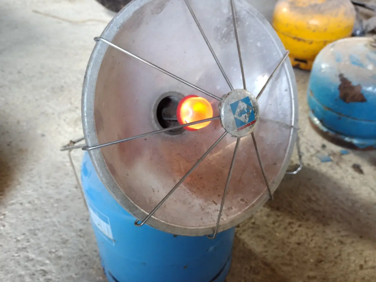 Billede 2 - Gas lampe og gas varmer inklusiv gasflaske