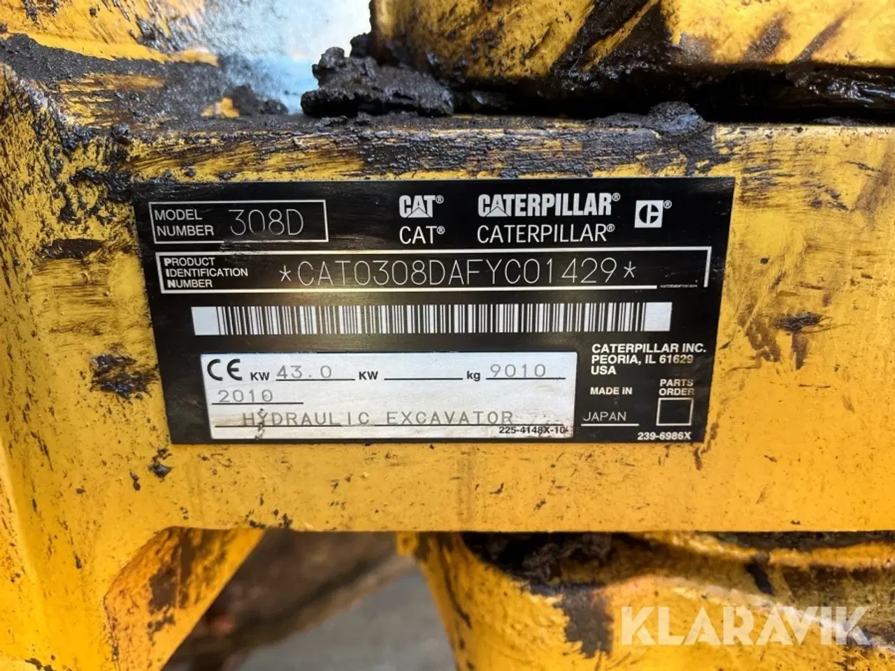 Billede 5 - Gravemaskine Caterpillar 308D CR