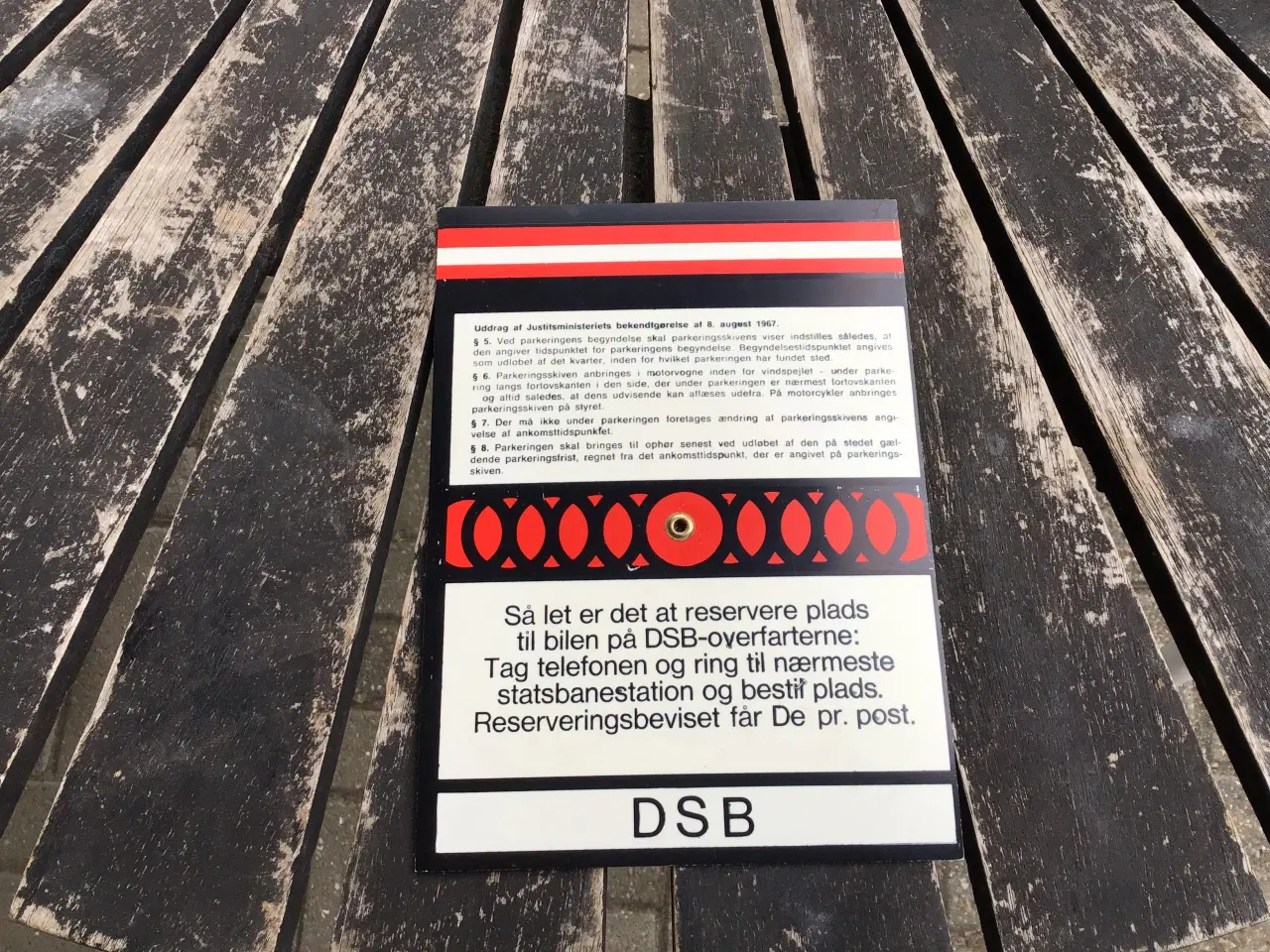 Billede 2 - P skive retro / gammel ubrugt dsb 