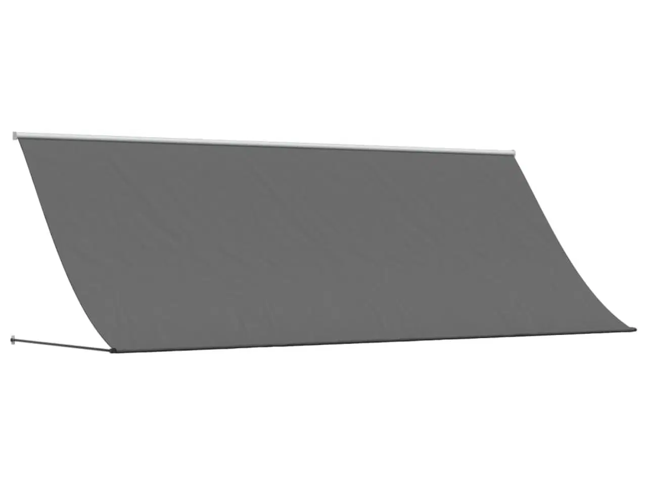 Billede 2 - Markise 400x150 cm sammenrullelig stof og stål antracitgrå