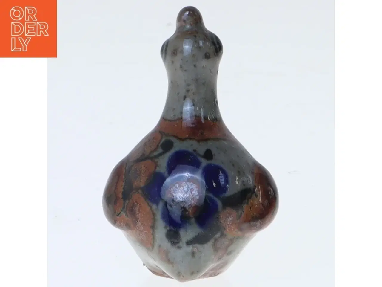 Billede 3 - Keramikskulptur af fugl (str. 5 cm)