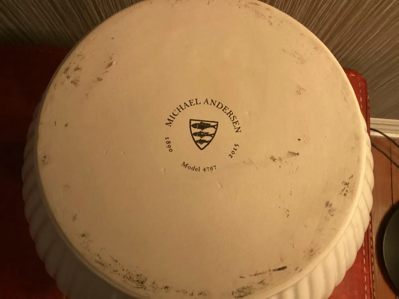 Billede 3 - Michael Andersen riflet stentøj vase model 4767