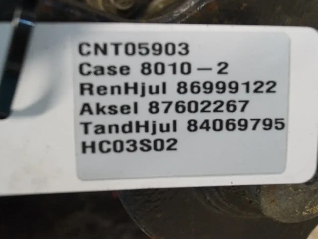 Billede 6 - Case 8010 Remskive 86999122