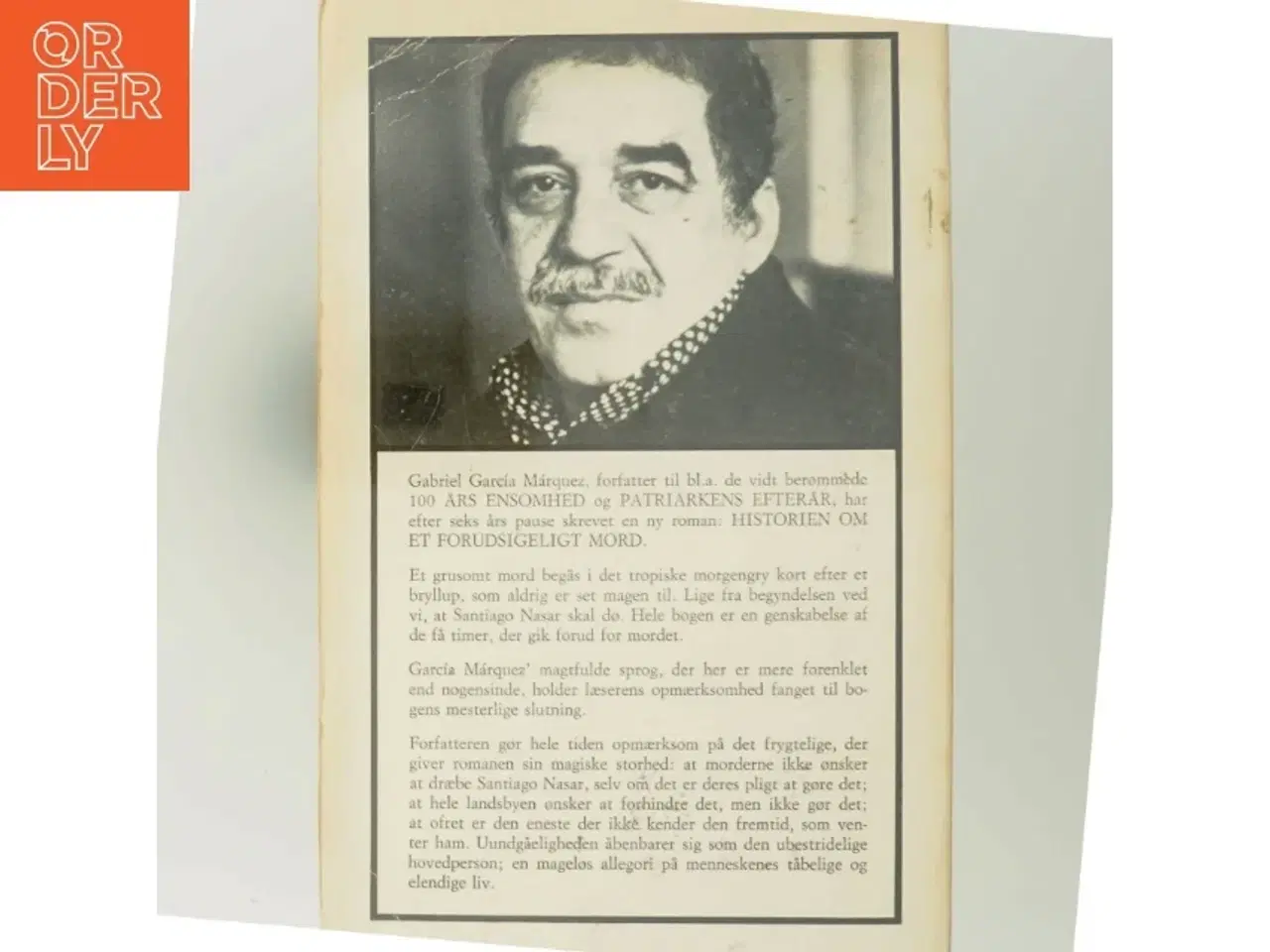 Billede 3 - Historien om et forudsigeligt mord af Gabriel Garc&#237;a M&#225;rquez (Bog) fra Samleren