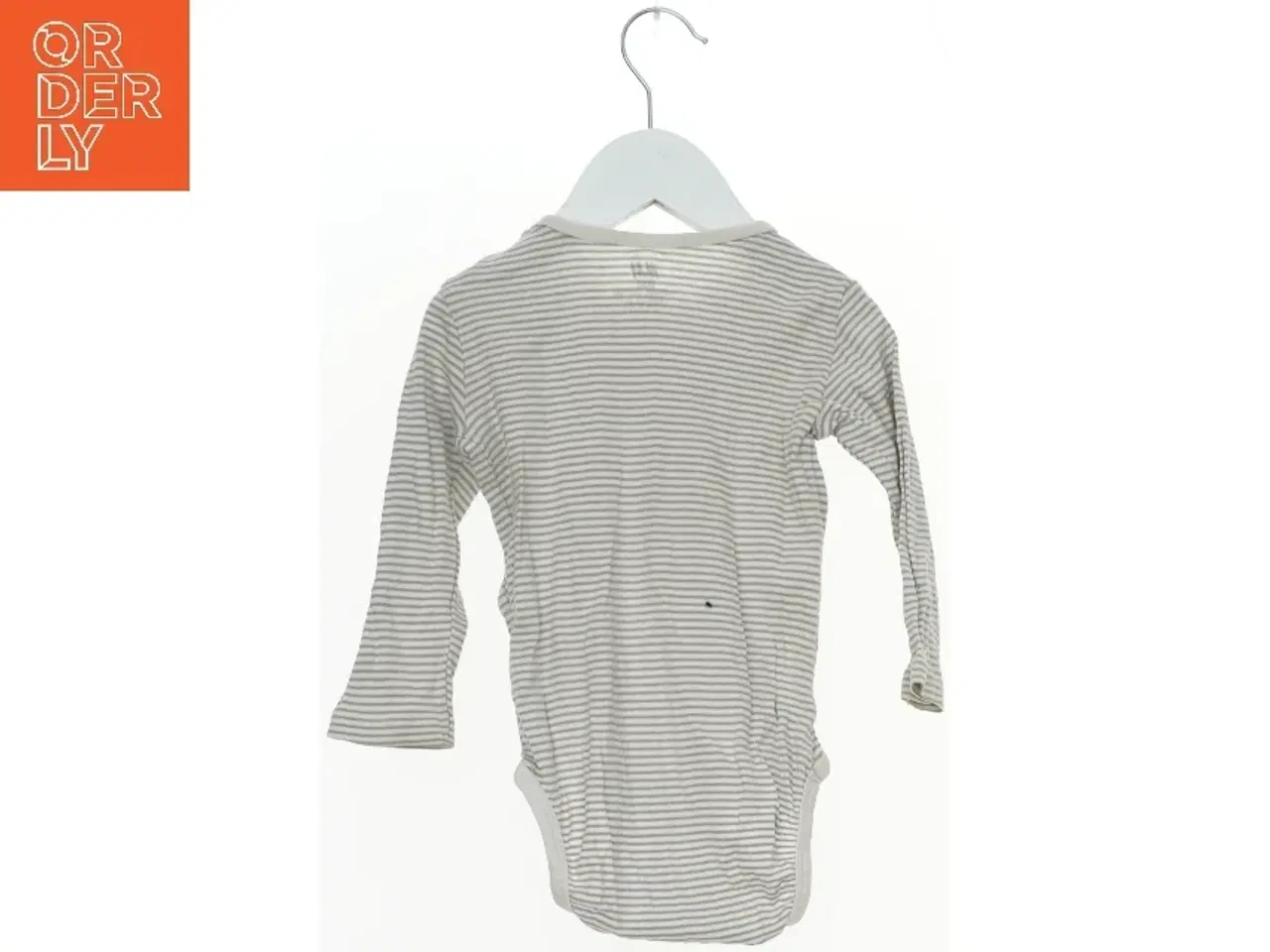 Billede 2 - Langærmet bodystocking med striber fra H&M (str. 80)