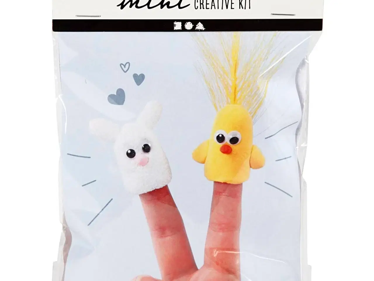 Billede 1 - Mini DIY Kit, Fingerdukker, 1 pk.