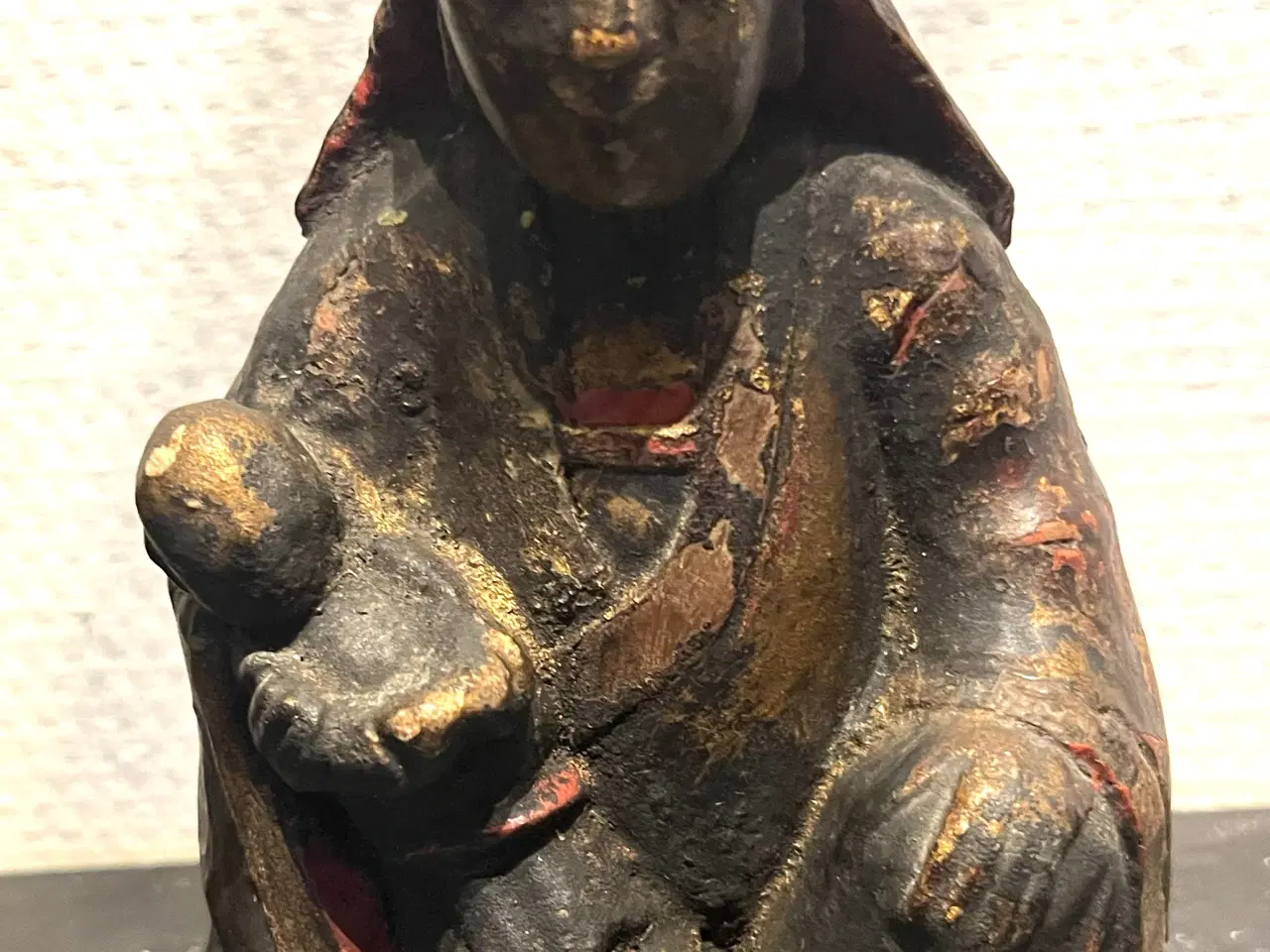 Billede 2 - Buddha ----Kinesisk Jomfru Marie m. barn  h. 17 cm