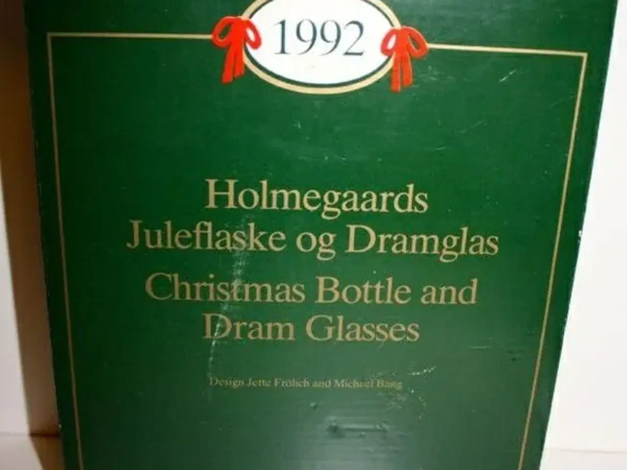 Billede 2 - Holmegaard Årsflaske m/glas 1992