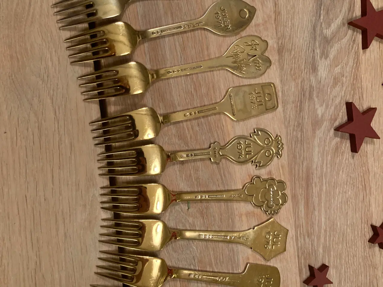 Billede 2 - Anton Michelsen sølvgafler belagt med guld