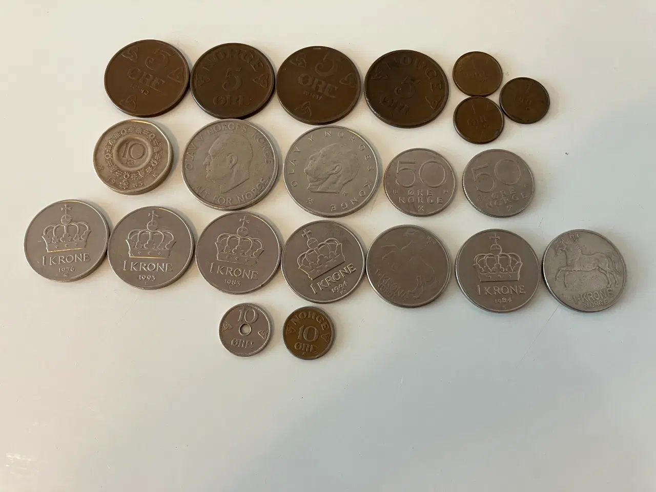 Billede 1 - Ældre mønter fra Norge
