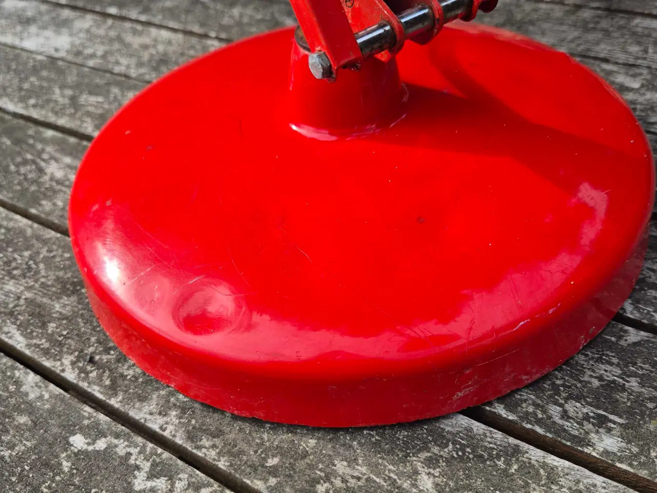 Billede 14 - Arkitektlampe med patina, buler og fleksibel fod 