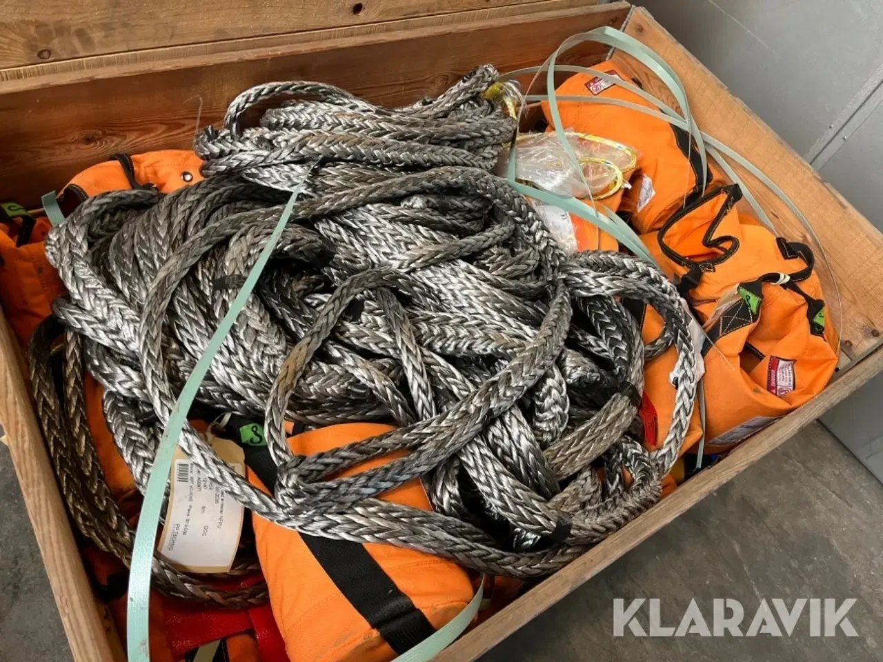 Billede 2 - Assorteret reb og hoist bags 3 paller Lot