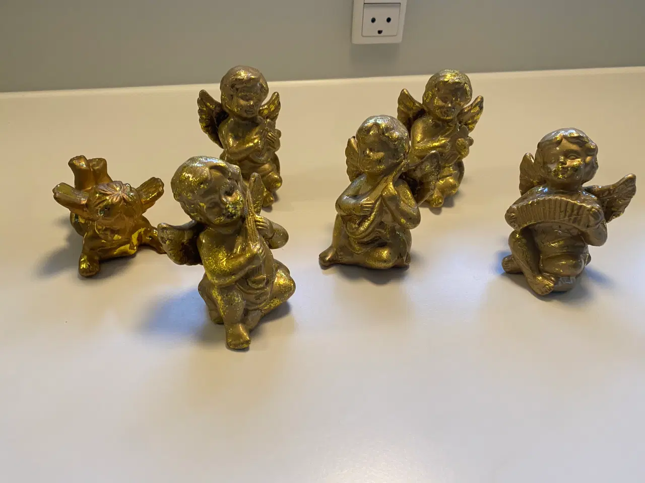 Billede 1 - Juleengle "guld" til pynt