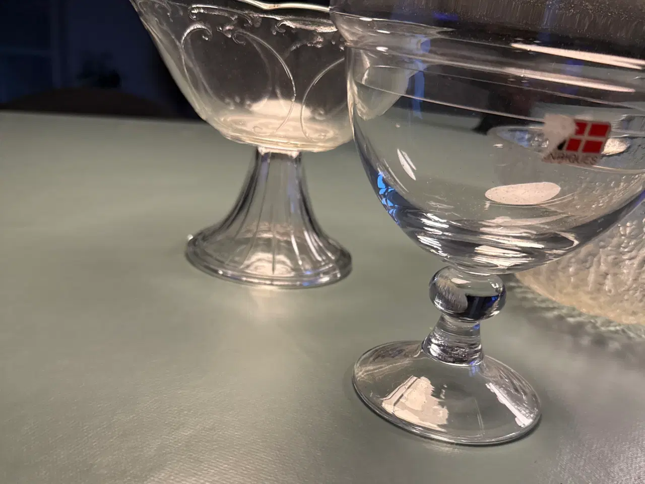 Billede 5 - Glas skåle og pokale.