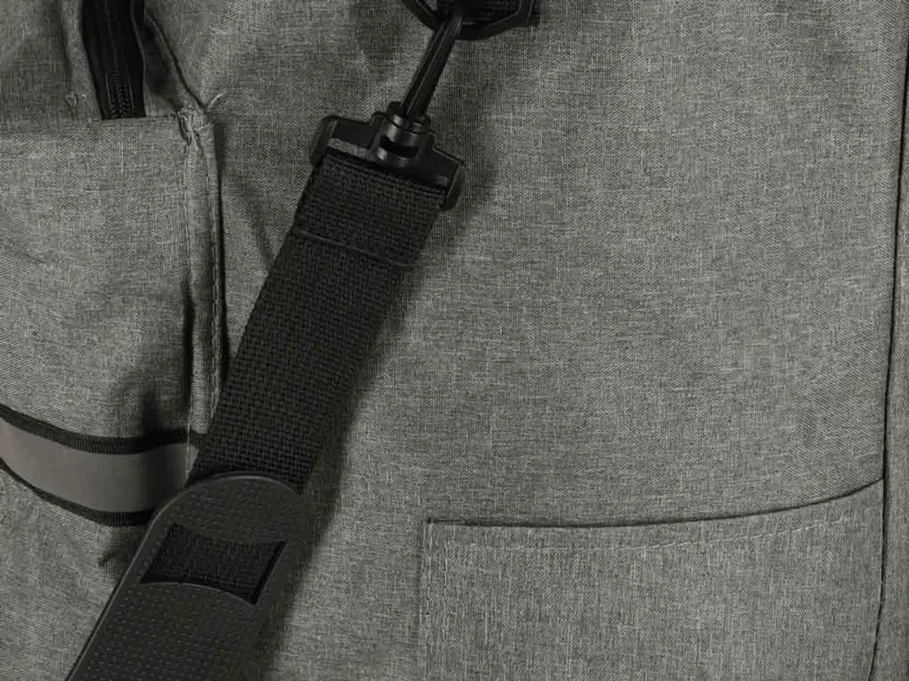 Billede 10 - Indkøbsvogn på hjul med stel 100 cm – grå, 40 l