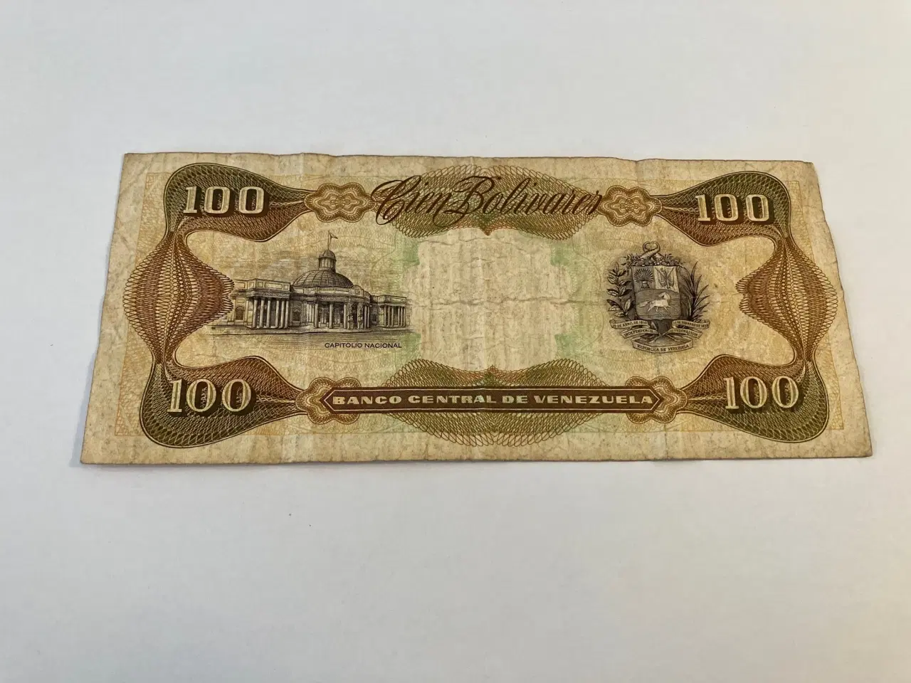 Billede 2 - 100 Bolivares Venezuela 1992