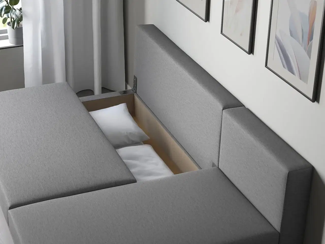 Billede 3 - ÄLVDALEN 3-pers. sovesofa med chaiselong, Knisa gr