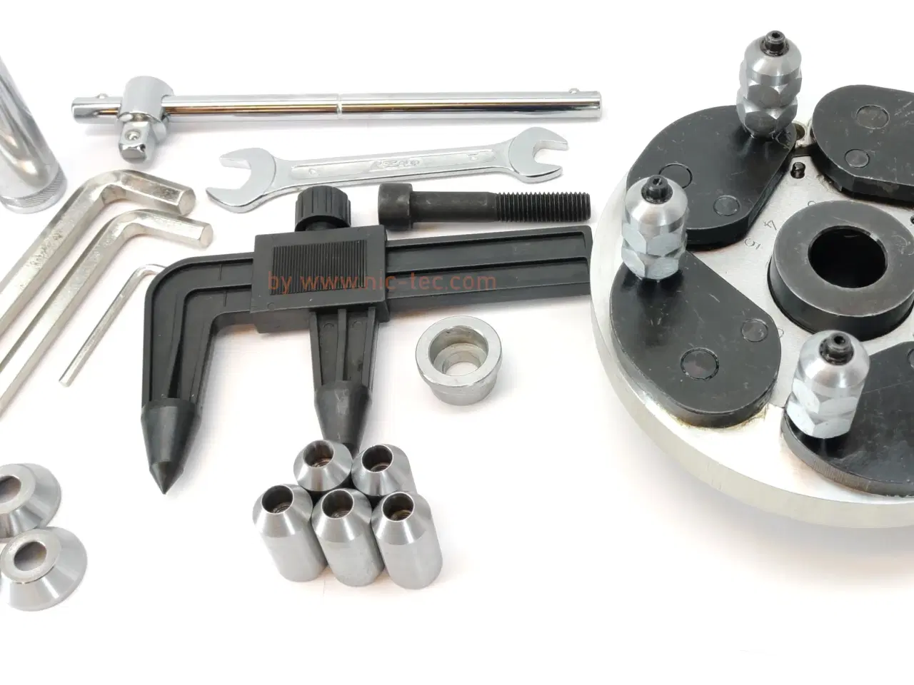 Billede 1 - Adaptor sæt til trådfælge og andre fælge uden center hul til Launch KWB-521 Dækafbalanceringsmaskine