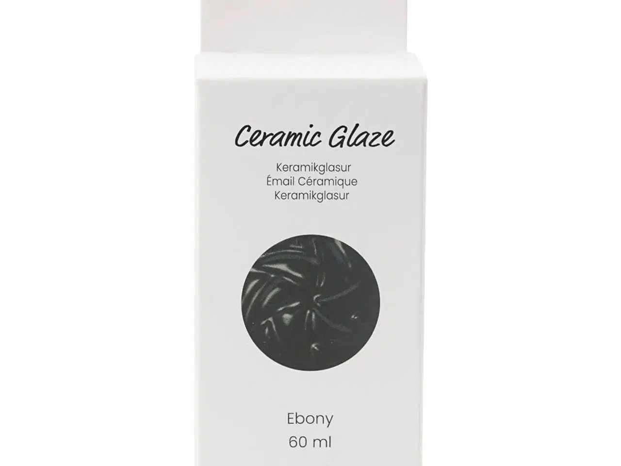 Billede 1 - Keramikglasur, 984-1101 °C, dækkende, Ebony, 60 ml/ 1 ds.