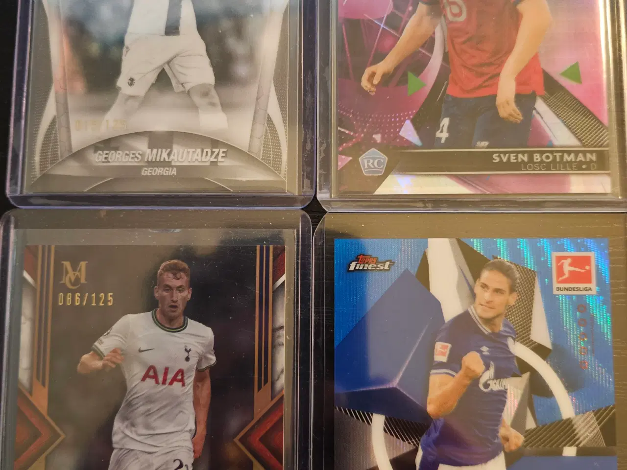 Billede 1 - 4 stk Nummereret Fodboldkort