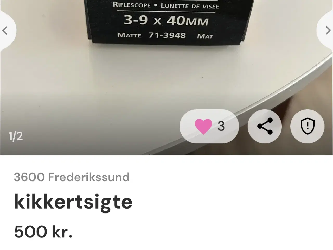 Billede 1 - kikkertsigte 