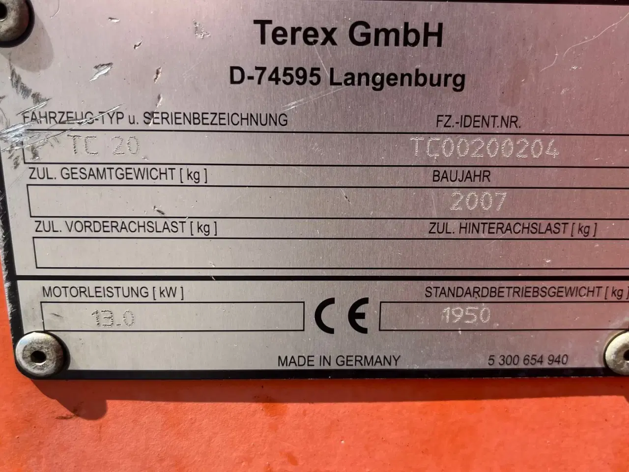 Billede 17 - Terex TC20 Mekanisk hurtigskifte og kipbar planer skovl +2graveskovle