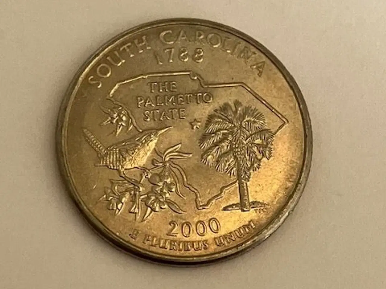 Billede 1 - Quarter Dollar 2000 South Carolina USA
