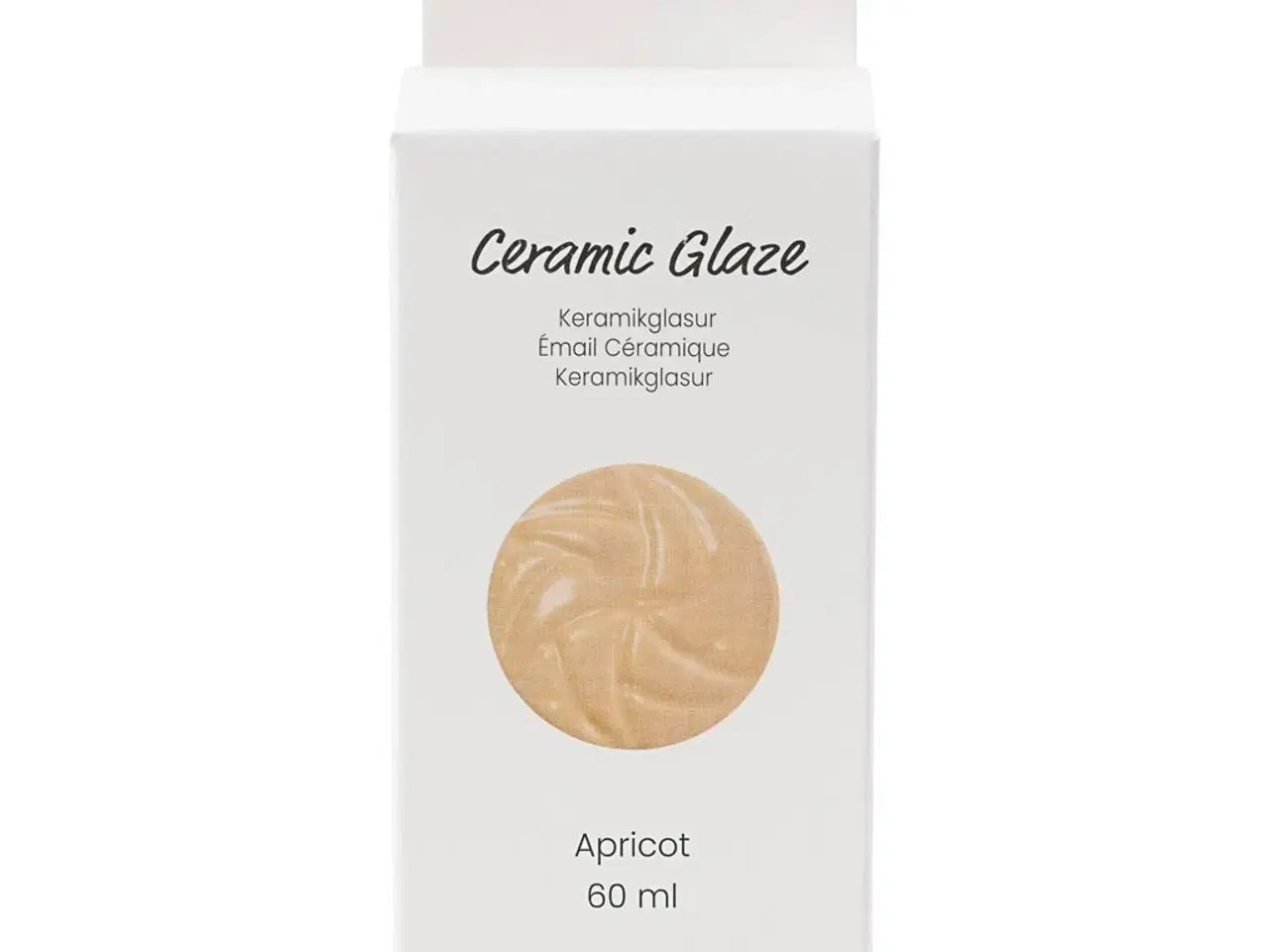 Billede 1 - Keramikglasur, 984-1101 °C, dækkende, Apricot, 60 ml/ 1 ds.
