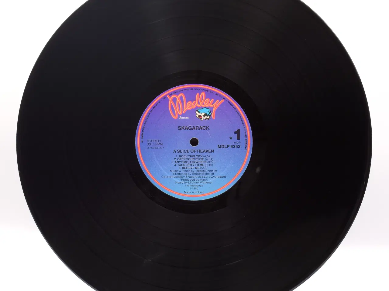 Billede 5 - Skagarack - A Slice of Heaven -DK 1990 (EX/EX)