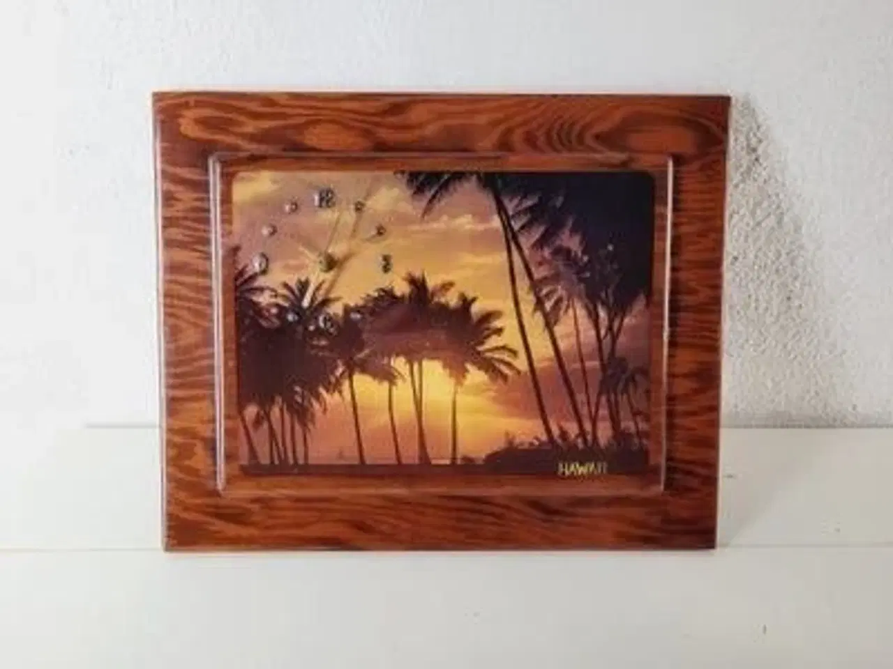 Billede 2 - ⭐️- Vintage Hawaii souvenir ur i lakeret træ