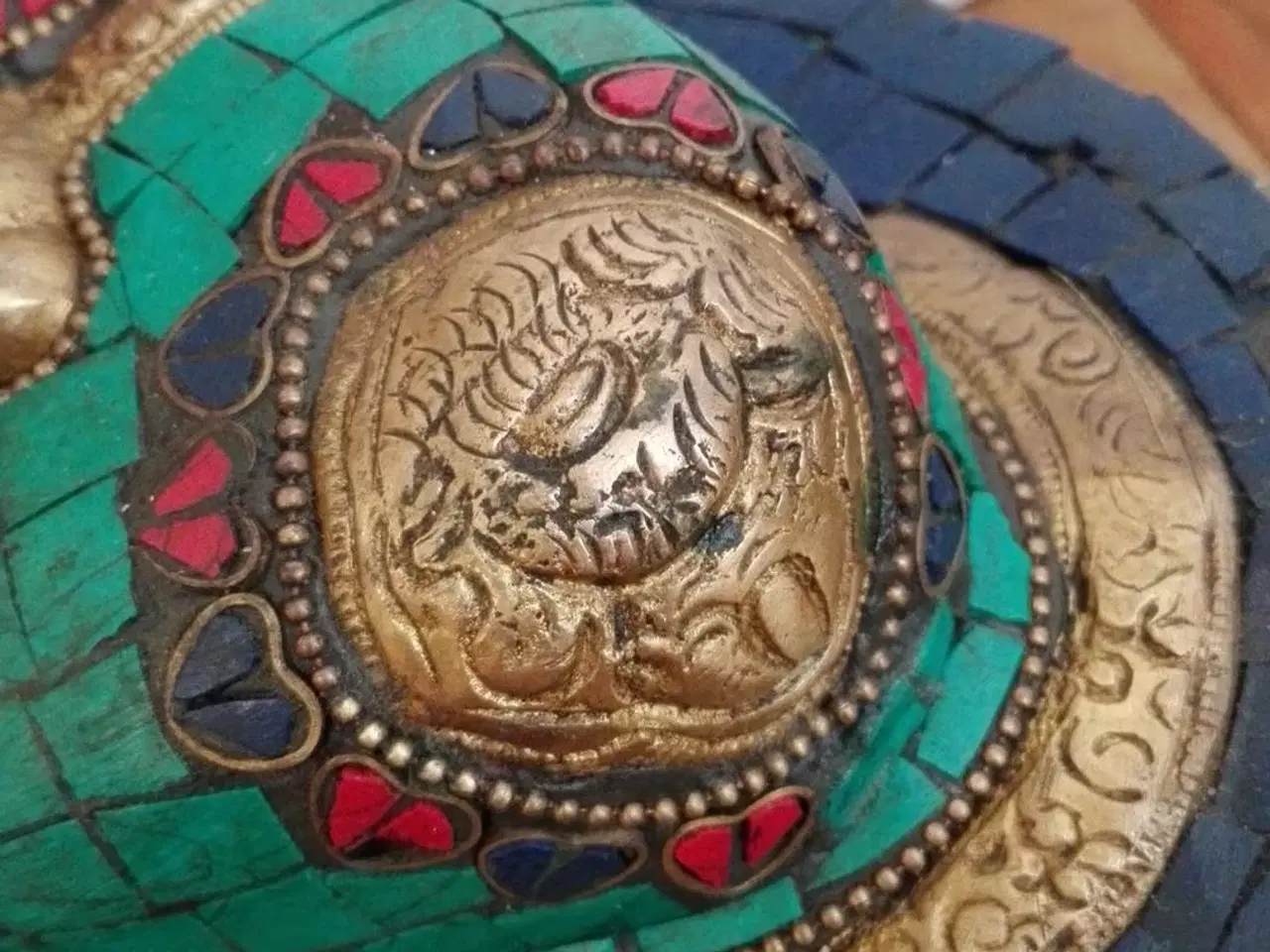 Billede 5 - Stor bronze-Buddha fra Nepal, slut 20. årh.