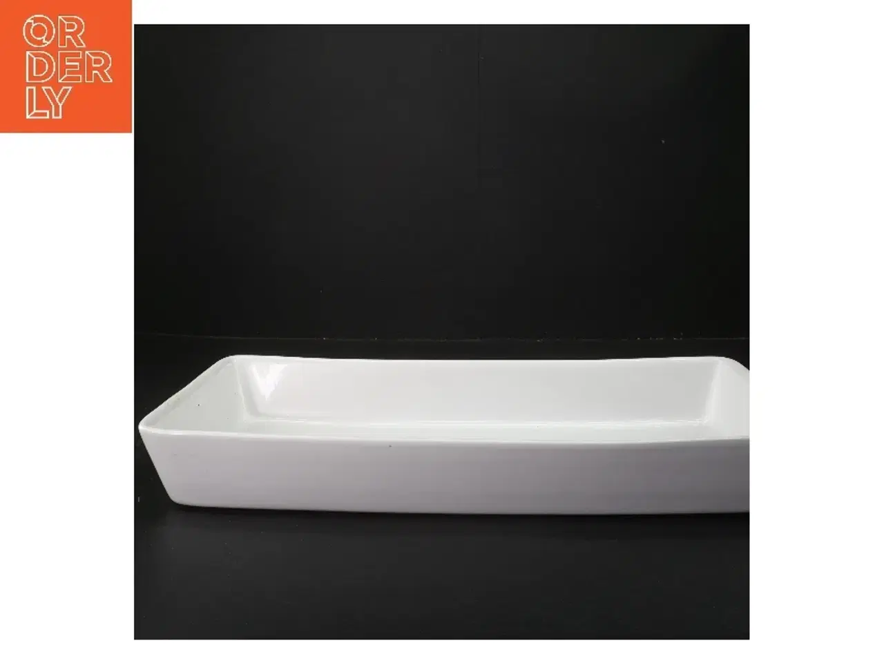 Billede 1 - Rektangulært serveringsfad i stentøj fra Aida (str. 39x19,5 cm)