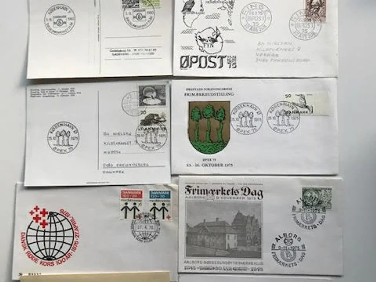Billede 2 - Udstillingsstempler på kuverter fra Danmark