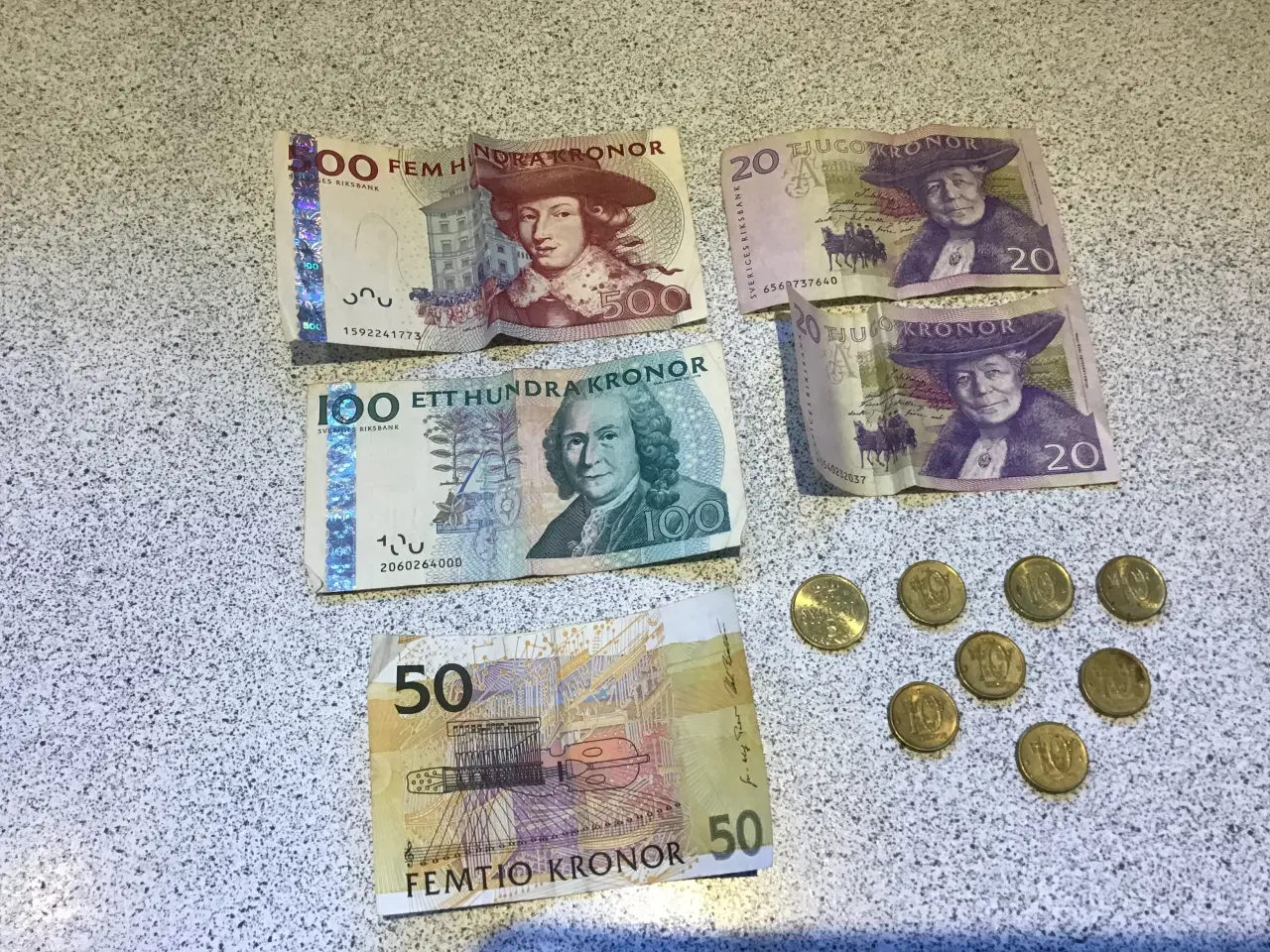 Billede 1 - Penge Seddel mønter fra Sverige udgået valuta