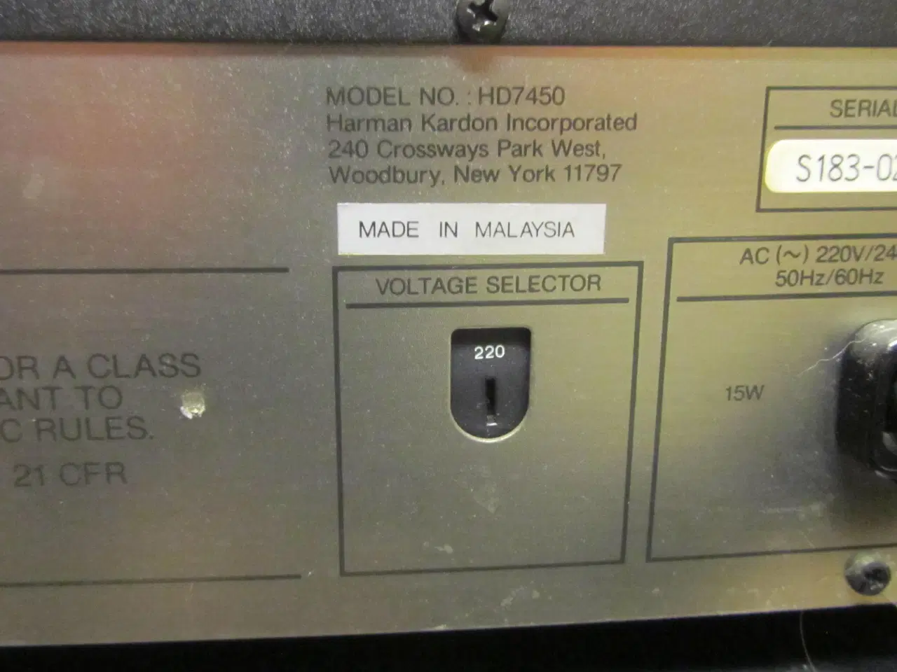 Billede 7 - HARMAN KARDON HK5250 og HD7450