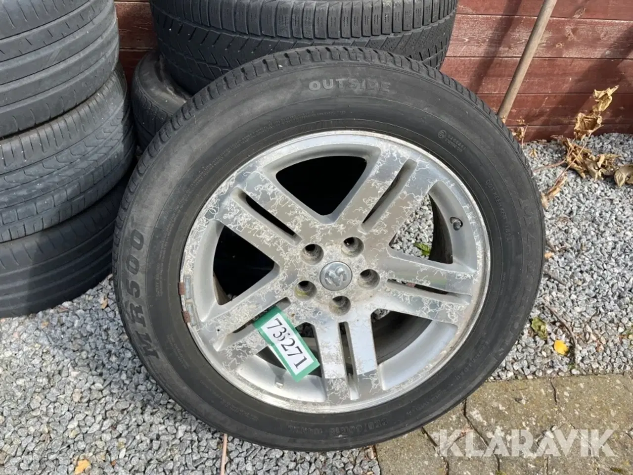Billede 3 - Dæk og alufælge Dodge 225/60R18,225/55R17 - 4 styk