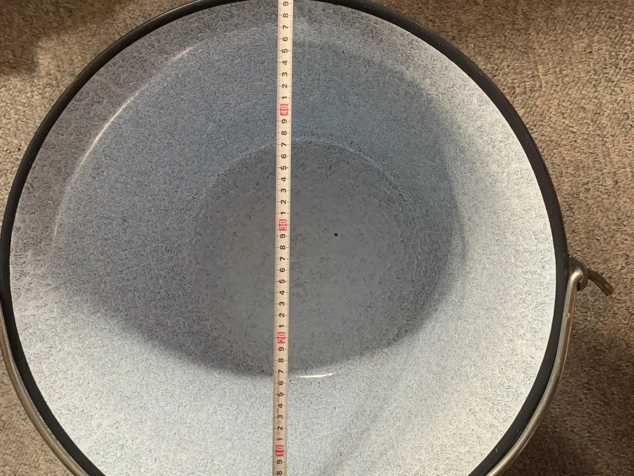 Billede 2 - Bål gryde i emalje stor 51 cm. diameter
