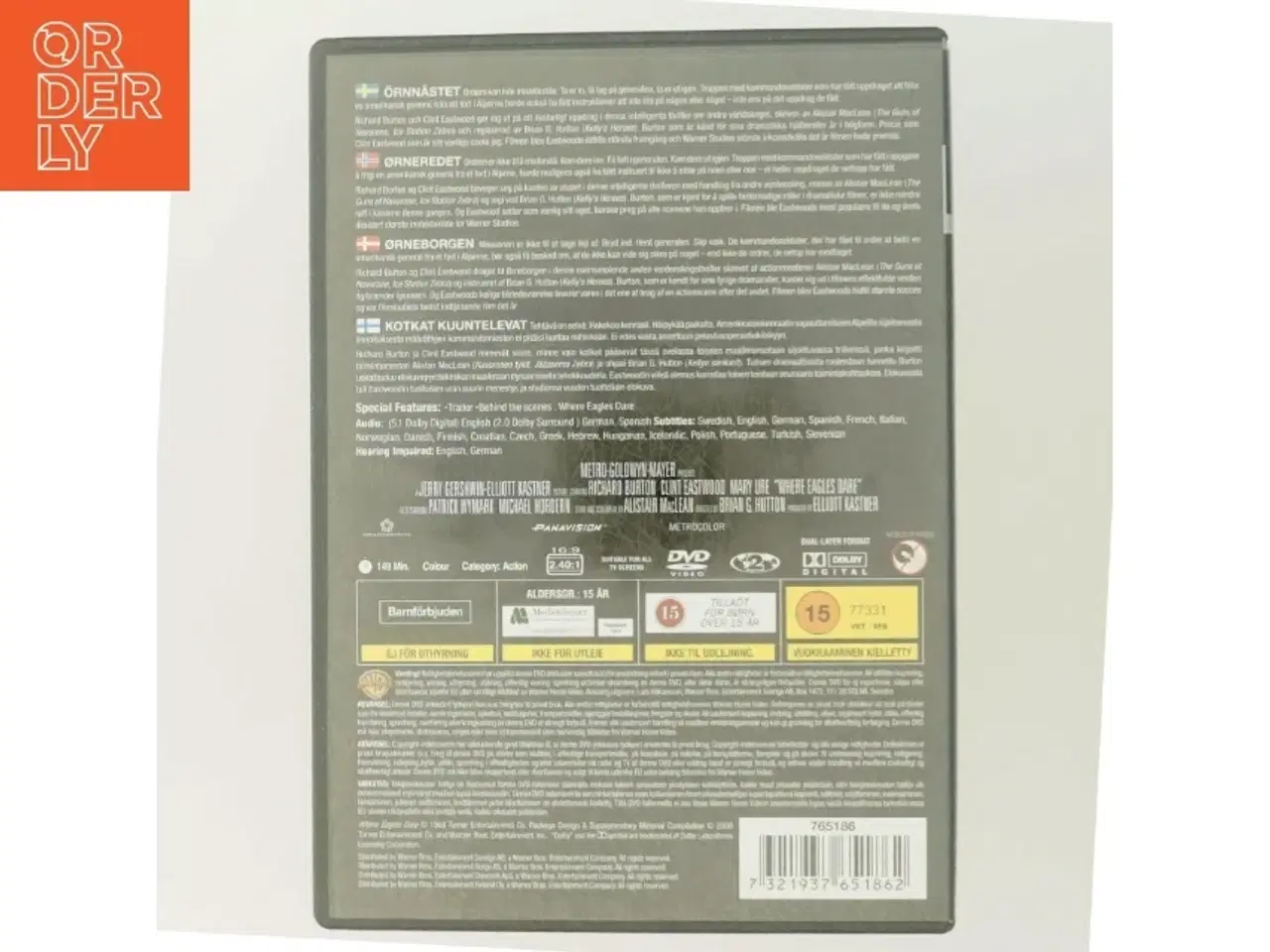 Billede 3 - Where Eagles Dare DVD fra Warner Home Video