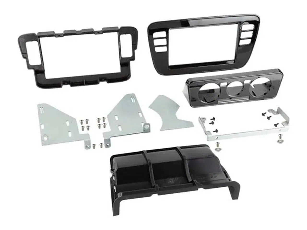 Billede 1 - 2-DIN radioramme Mii/Skoda Citigo/VW Up piano sort