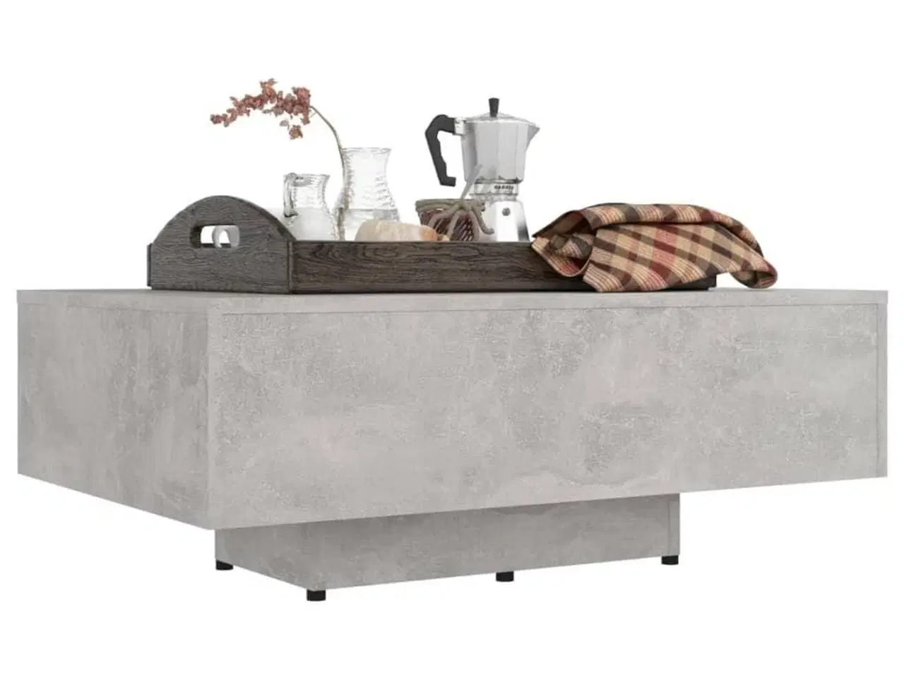 Billede 3 - Sofabord 85x55x31 cm spånplade betongrå