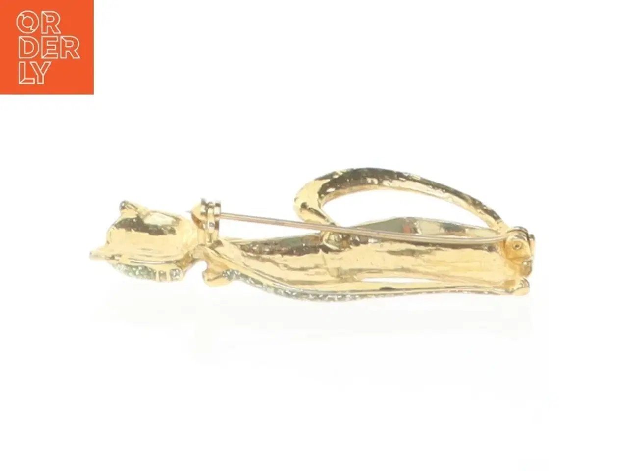 Billede 4 - Broche i form af kat (str. 5,2 x 2,5 cm)
