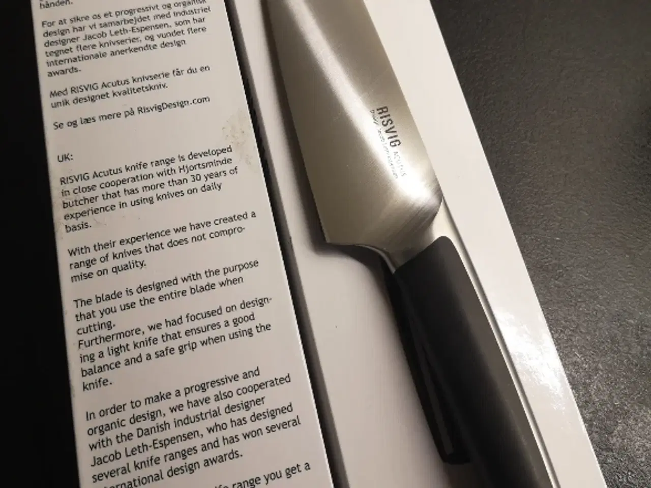 Billede 1 - Helt ny Risvig kokkekniv 200mm sælges. 