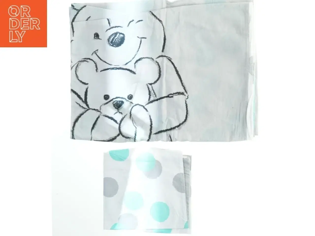 Billede 1 - Sengetøj med bamse design (str. 45x40 og 96x140 cm)