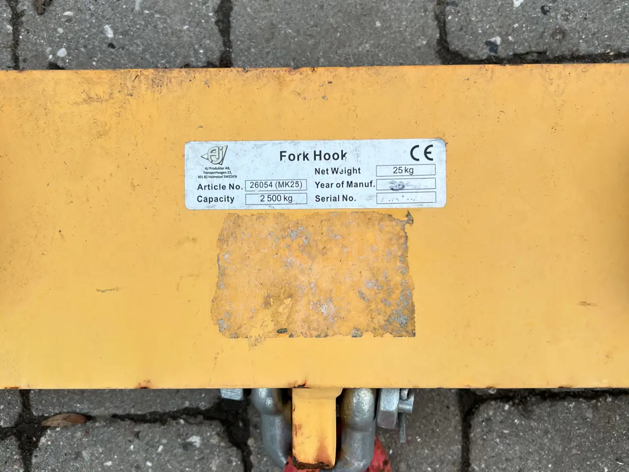 Billede 4 - Løftekrog til gaffeltruck