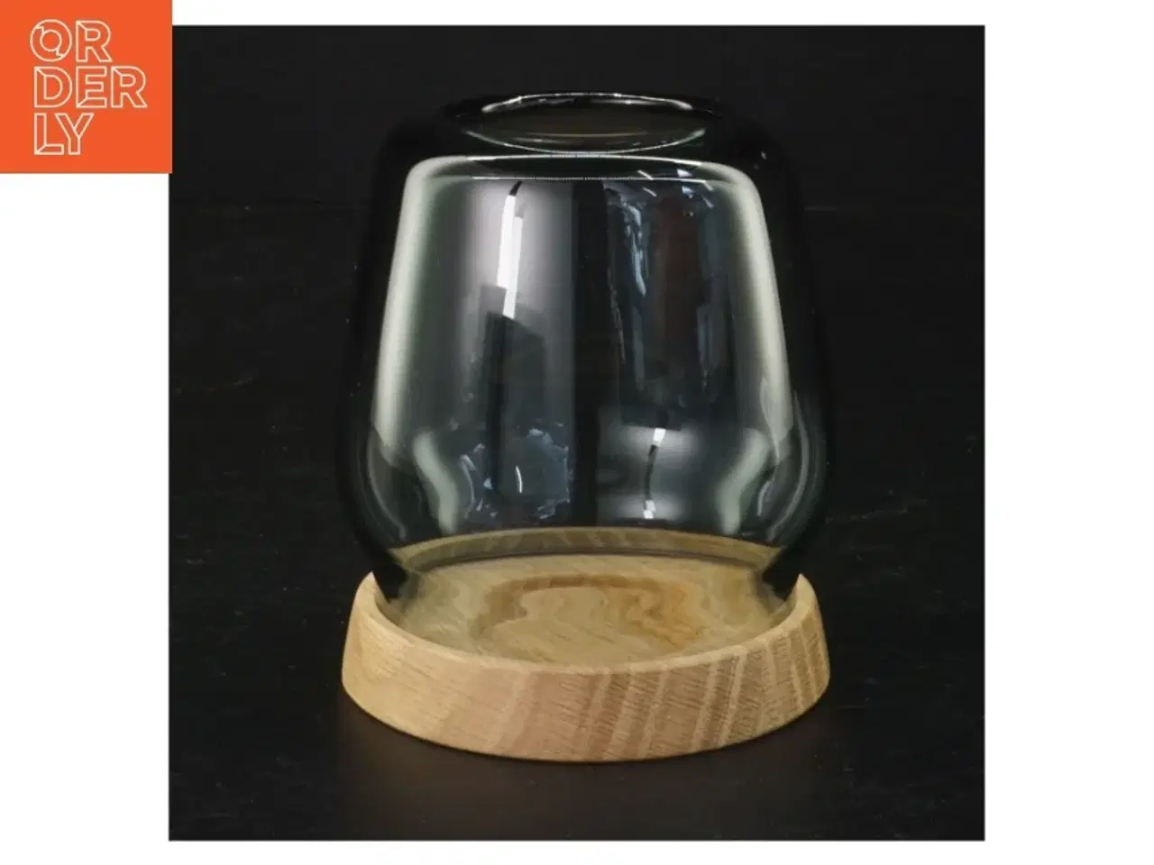 Billede 1 - Fyrfadslysestage med træbund, Andersen Furniture (str. H 10 cm)