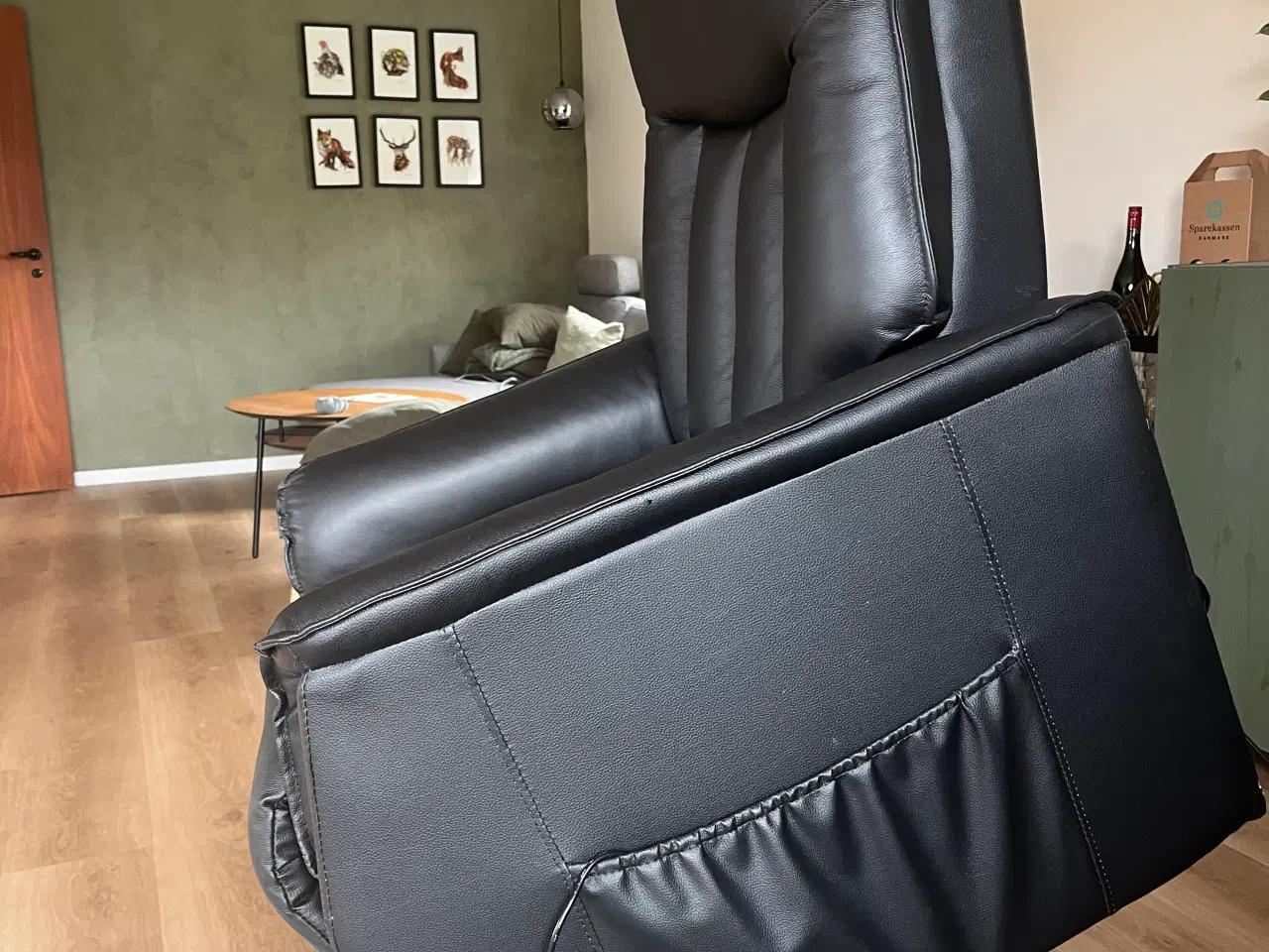 Billede 3 - Læder lænestol - Carø - elbetjent