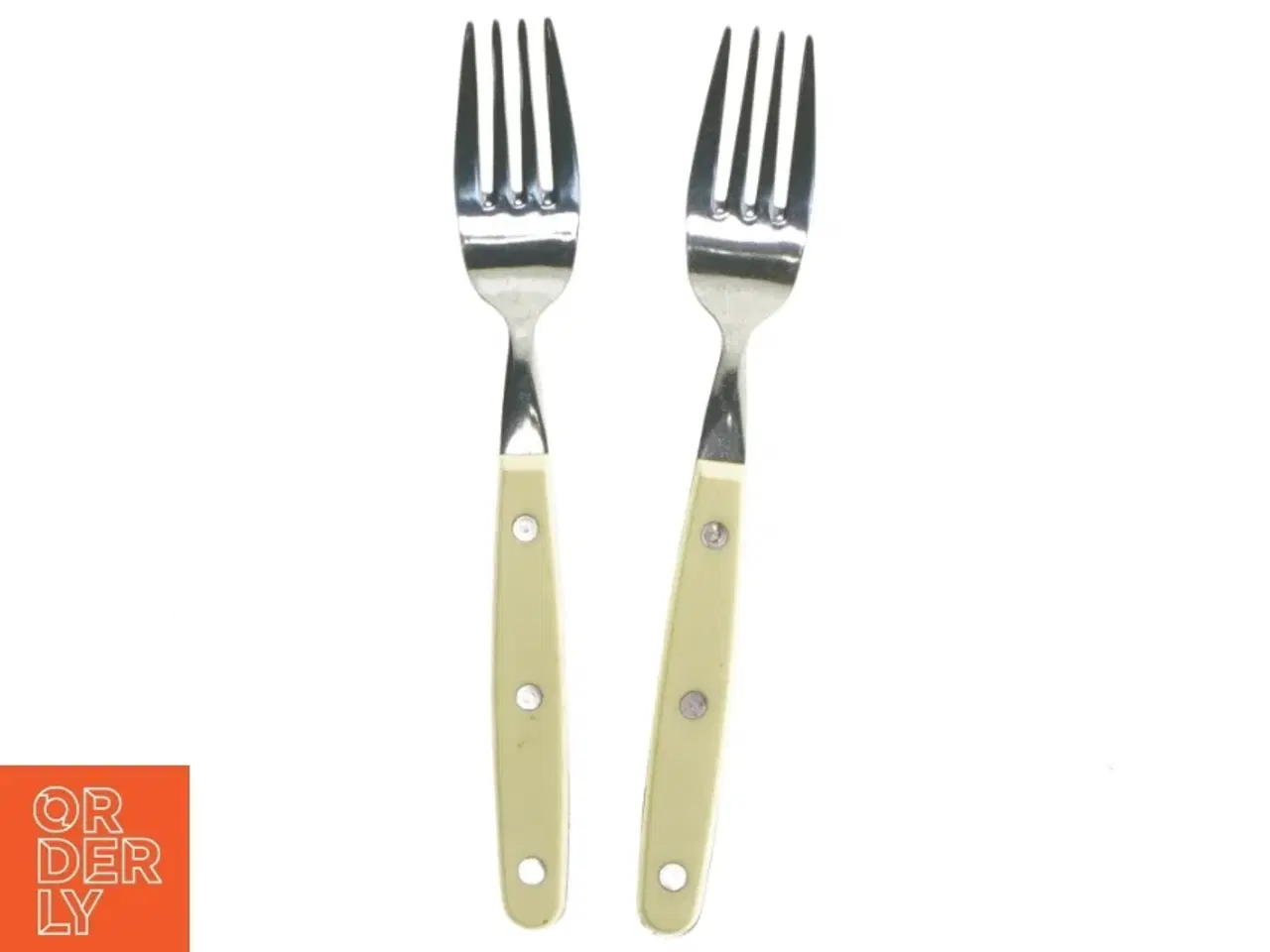 Billede 1 - Gafler med gulhåndtag fra Abert (str. 20 cm)